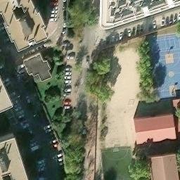 Volleyball Court near Alcalá de Henares — aerial view