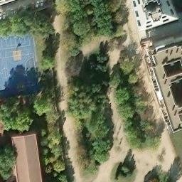 Volleyball Court near Alcalá de Henares — aerial view