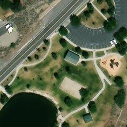 Volleyball Court, Herriman, UT — aerial view