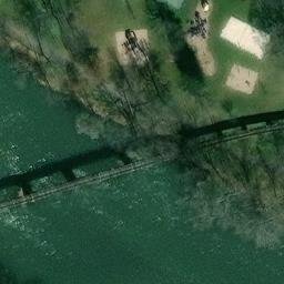 Sand Volleyball Court, Huntingdon, PA — aerial view