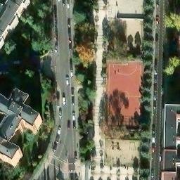 Sand Volleyball Court — aerial view