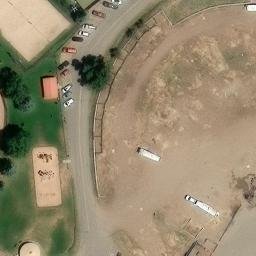 Volleyball Court, Steamboat Springs, CO — aerial view