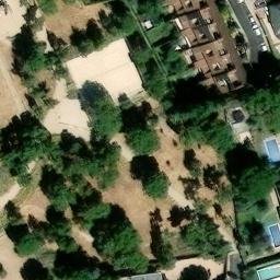 Sand Volleyball Court — aerial view
