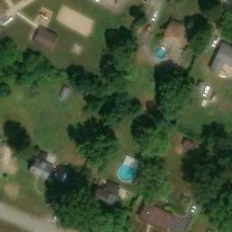 Sand Volleyball Court, PA — aerial view