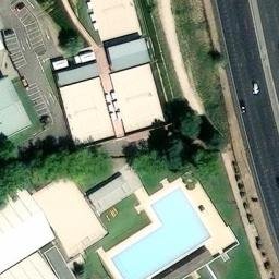 Sand Volleyball Court — aerial view