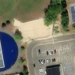 Sand Volleyball Court, Sayreville, NJ — aerial view