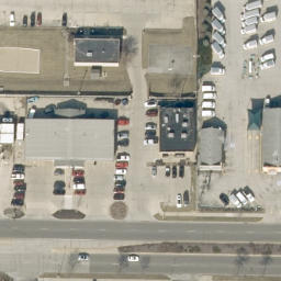 Sand Volleyball Court, West Lafayette, IN — aerial view