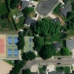 Volleyball Court, Alpine, UT — aerial view