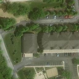 Sand Volleyball Court, West Lafayette, IN — aerial view
