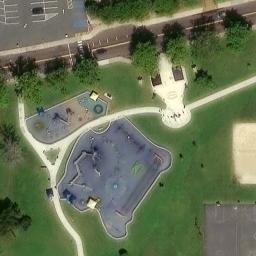 Sand Volleyball Court, Quakertown, PA — aerial view