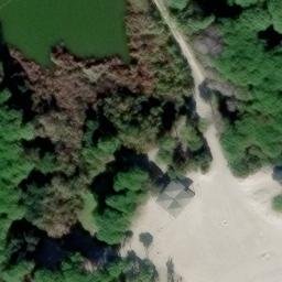 Sand Volleyball Court — aerial view