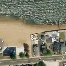 Sand Volleyball Court, Keyport, NJ — aerial view