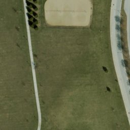 Sand Volleyball Court, Kokomo, IN — aerial view