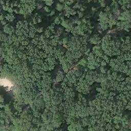 Sand Volleyball Court, PA — aerial view
