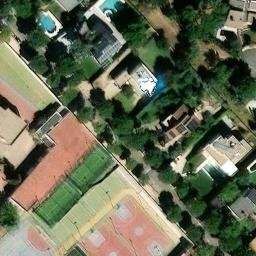 Volleyball Court near Boadilla del Monte — aerial view