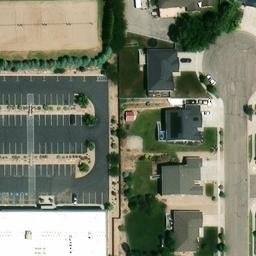 Sand Volleyball Court, Lehi, UT — aerial view
