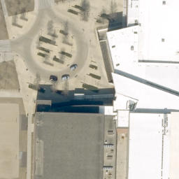 Sand Volleyball Court, West Lafayette, IN — aerial view