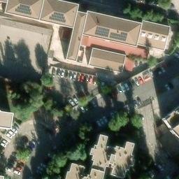 Volleyball Court near Coslada — aerial view