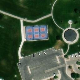 Volleyball Court, Lehi, UT — aerial view