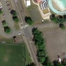 Sand Volleyball Court, NJ — aerial view