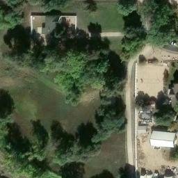 Sand Volleyball Court, CO — aerial view