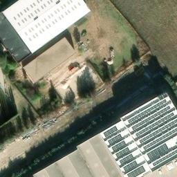 Sand Volleyball Court — aerial view