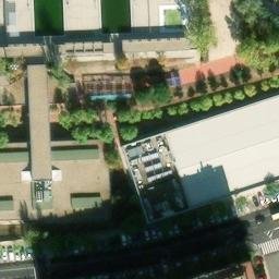 Sand Volleyball Court — aerial view