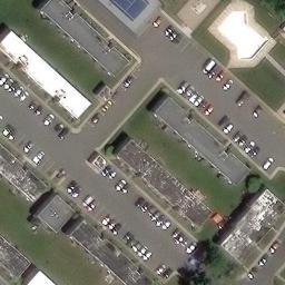 Volleyball Court, NJ — aerial view