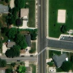 Volleyball Court, American Fork, UT — aerial view
