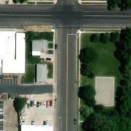 Volleyball Court, American Fork, UT — aerial view