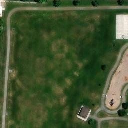 Volleyball Court, Pleasant Grove, UT — aerial view