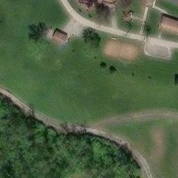 Sand Volleyball Court, West Mifflin, PA — aerial view