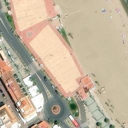 Sand Volleyball Court — aerial view
