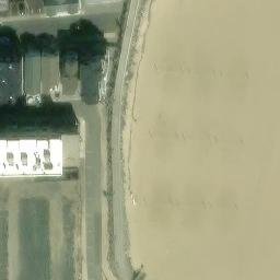 Sand Volleyball Court, Sea Bright, unknown — aerial view