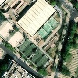 Sand Volleyball Court — aerial view