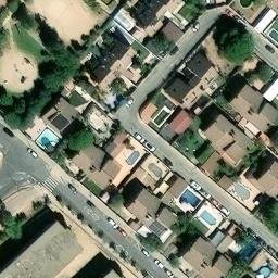 Sand Volleyball Court — aerial view