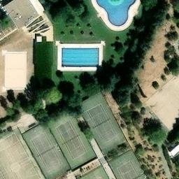 Voleibol playa Villaviciosa — aerial view