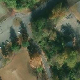 Volleyball Court, Reading, PA — aerial view