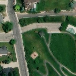 Volleyball Court, Lindon, UT — aerial view