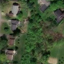 Sand Volleyball Court, PA — aerial view