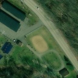 Volleyball Court, White Oak, PA — aerial view