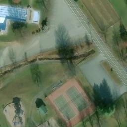 Sand Volleyball Court, PA — aerial view