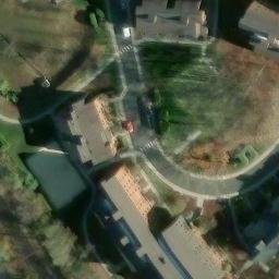Sand Volleyball Court, Princeton, NJ — aerial view