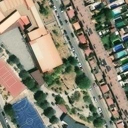 Sand Volleyball Court — aerial view