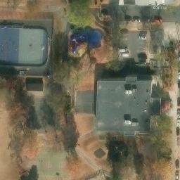Asphalt Volleyball Court, Reading, PA — aerial view