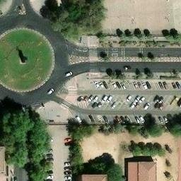 Sand Volleyball Court — aerial view