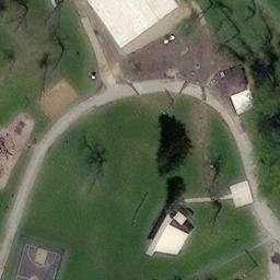 Sand Volleyball Court, Jefferson Hills, PA — aerial view