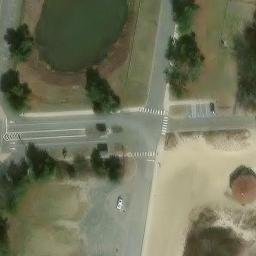 Sand Volleyball Court, Long Branch, NJ — aerial view