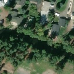 Sand Volleyball Court, Chester, CA — aerial view