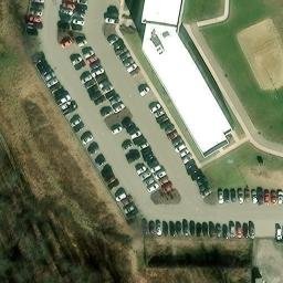 Volleyball Court, Greensburg, PA — aerial view